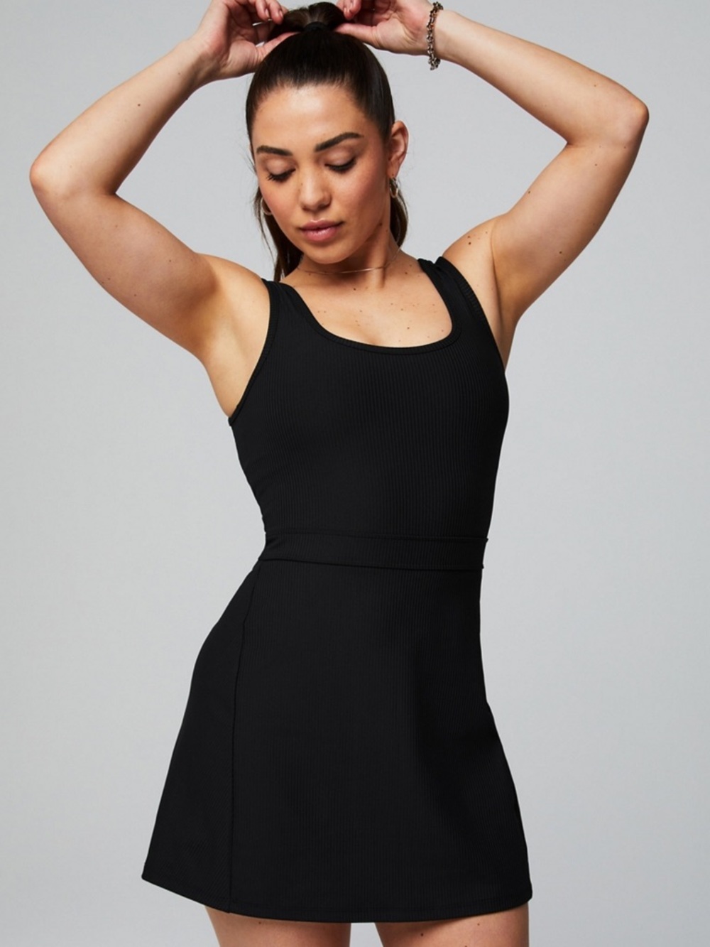Sporty Rib Built-In Short Bra